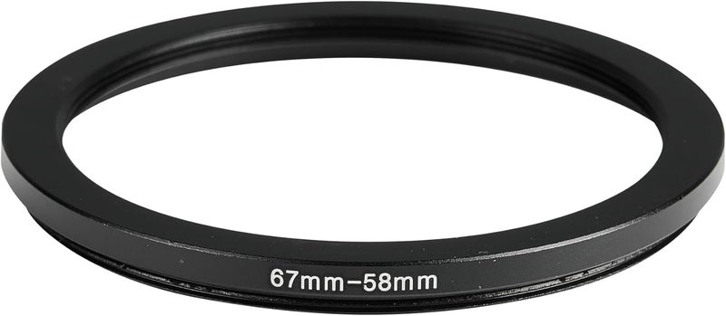 JOYTOLIN 67-58mm Metal Step-Up/Down Ring Adapter Compatible with Mirrorless Cameras DSLR Lens, UV CPL ND Filter Thread Converter, Black - Image 2